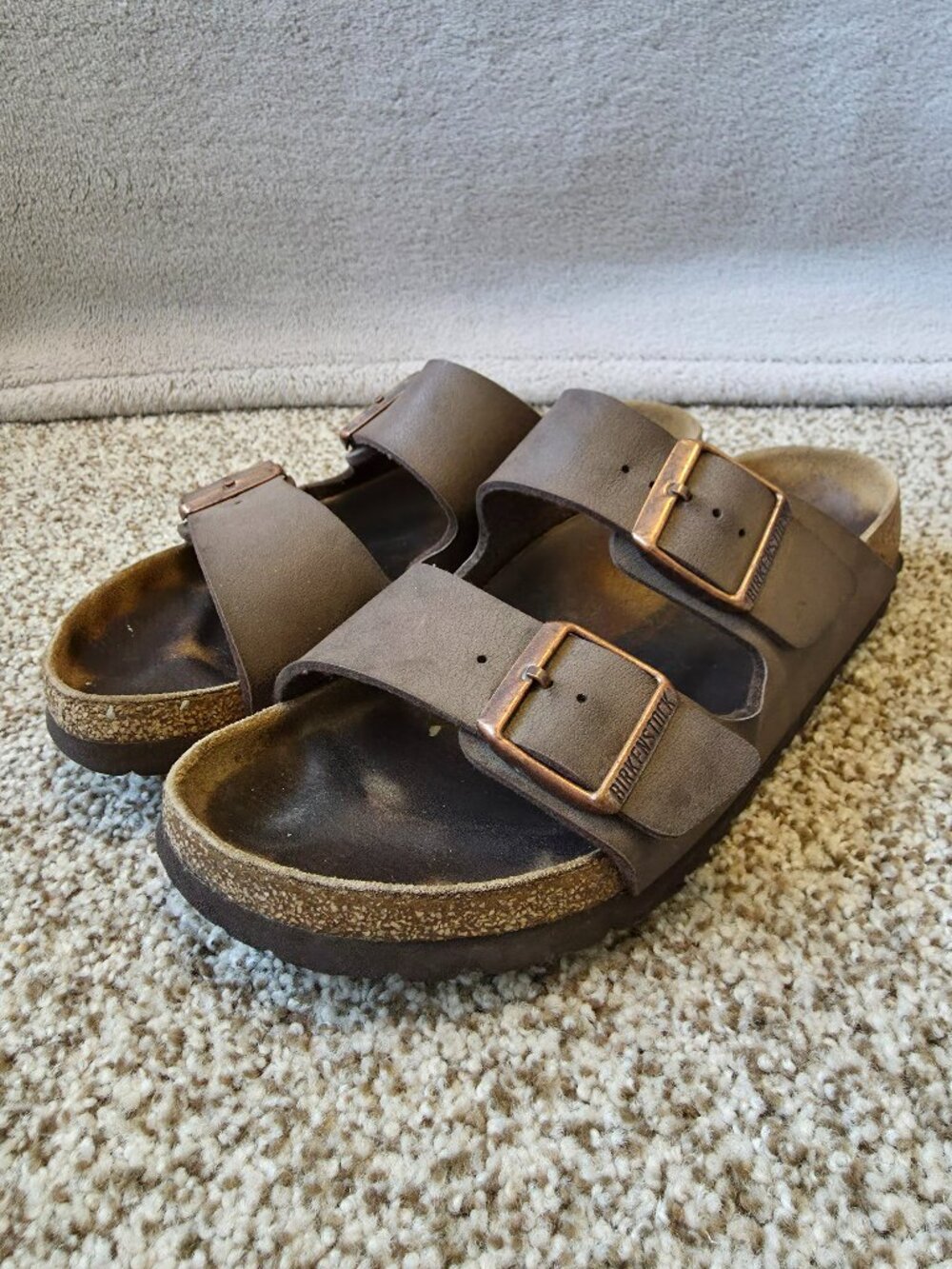 Birkenstock Arizona Slide Sandal in Mocha, Women's EU 38-39
